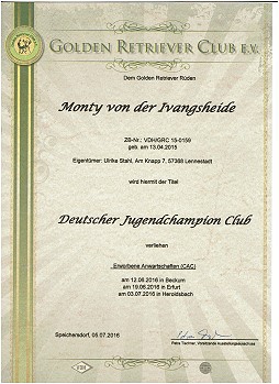 Deutscher Jugend Champion Tristan